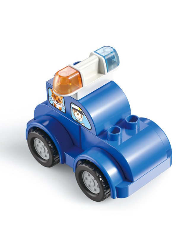 Stavebnice auto-robot 6v1, velké kompatibilní kostky pro děti od 3 let, 57 dílků