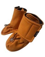 Zimní capáčky, softshellové zateplené botičky, oranžové
