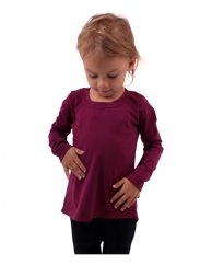 T-shirt für Mädchen, langarm, Zyklamen