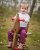Baggy pants for kids, cyclamen