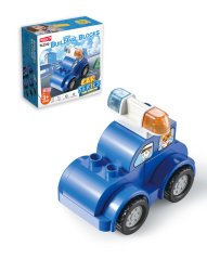 Stavebnice policejní auto, 7 dílků, velké kostky pro malé děti