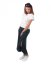 Crop Top T-shirt Edita, weiß - Größe: M/L