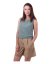 Damen-Shorts aus Leinen, Sand - Größe: 38