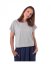 Crop top T-shirt Edita, grey melange