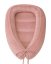 Baby nest for newborns – large MINKY design from birth, powder pink.