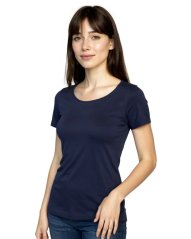 T-Shirt für Damen Brigita, kurze Ärmel, dunkelblau