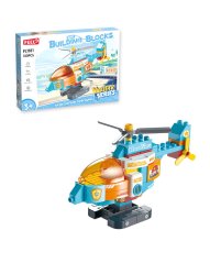 Stavebnice velký záchranářský vrtulník (31 cm) pro děti od 3 let, 120 dílků