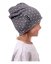 Children´s cotton cap, black+grey dots - Size: S (1-3 Y)
