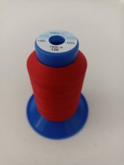 Elastická Nit Sabaflex 1500 m, lososová/červená NAČATÁ
