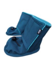 Zimní softshellové capáčky pro miminka – petrolej/tyrkys