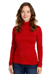 Stillrollkragenshirt Katerina, rot