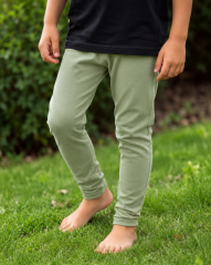 Kinderleggings – olivgrün