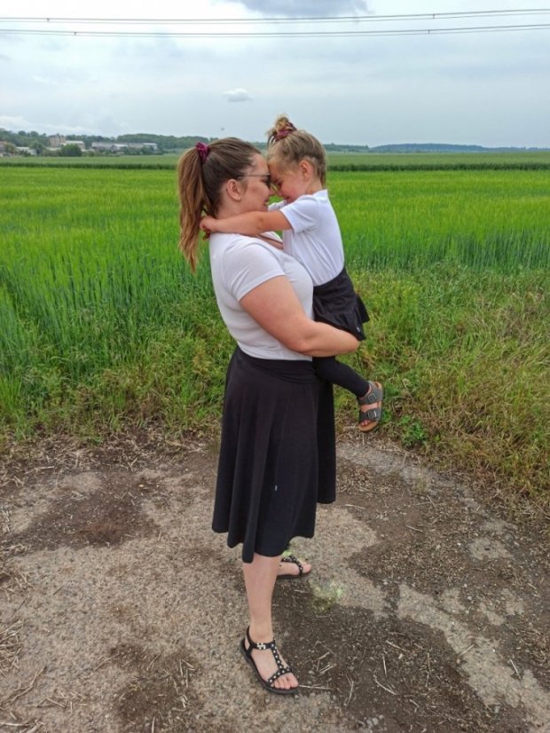 Midi sukně dámská i těhotenská Mirka, černá