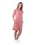 Dámske bavlnené oversized šaty s vreckami Zoe, staroružové