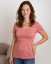 Kojicí tričko Kateřina, krátký rukáv, starorůžové