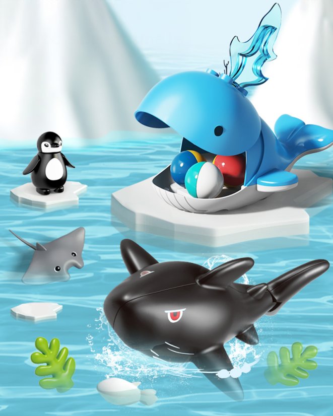 Stavebnica guľôčková dráha Oceán, 72 dielov, veľké kocky pre deti od 3 rokov