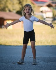 Children´s leggings, short, black