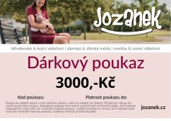 Dárkový poukaz Jožánek® v hodnotě 3000,-Kč