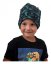 Children´s cotton cap, black+green camo