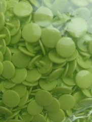 Patentky / cvočky plastové 9,7mm, 1.000ks světle zelené