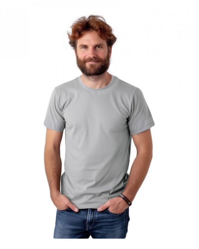 Herren T-shirt Marek, kurze Ärmel, Olive - Größe: M