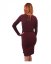 Breast-feeding dress Elena, long sleeves, bordeaux - Size: XS/S