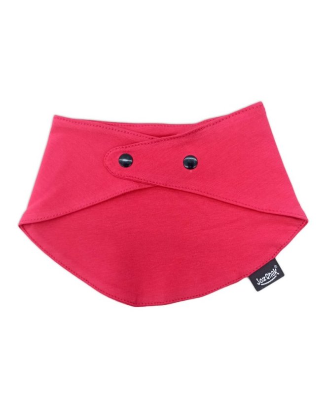 Baby cotton dribble bib, salmon pink