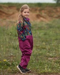 Softshell-Overall für Kinder – bunte Muscheln