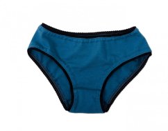 Baumwollslip für Mädchen, dunkeltürkis