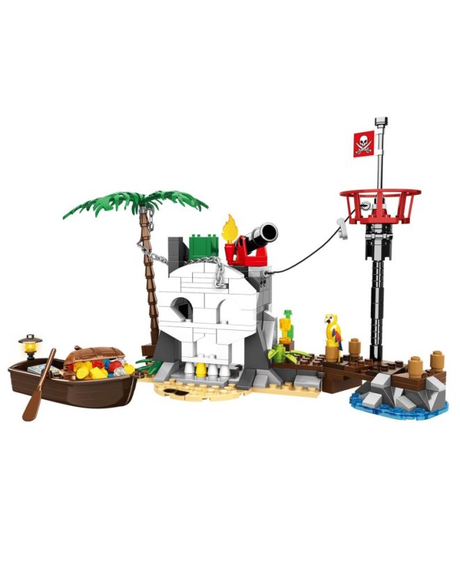 Stavebnice Piráti a ostrov pokladů, 232 dílků