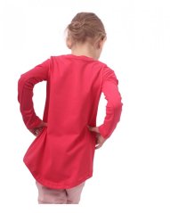 Girls’ T-shirt, long sleeve, salmon pink