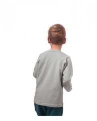 Dětské tričko, dlouhý rukáv, olivové