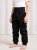 Children’s softshell pants with fleece – black
