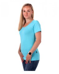 Women’s T-shirt Brigita, short sleeves, turquoise