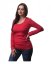 Nursing T-shirt Catherine, long sleeves – red - Size: L/XL