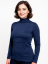 Breast-feeding roll-colar T-shirt Katerina, DARK BLUE - Size: L/XL