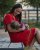 Nursing dress Thea, red