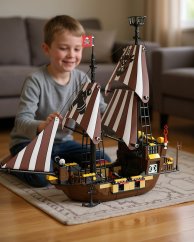 Pirátská stavebnice loď pro děti od 6 let – 509 dílků