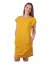 Women’s dress with pockets Zoe, oversized loose fit, mustard