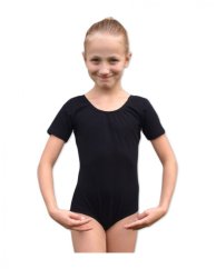 Balletttrikot für Mädchen, schwarz, Gr. 134