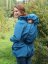 Babywearing softshell jacket Alice (front/back use) + MATERNITY INSERT, PETROLEUM - Size: M/L