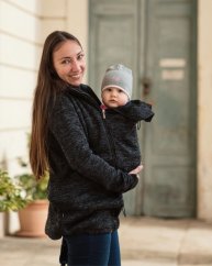 Babywearing sweater (front babywearing only) Elsa, black