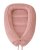 Baby nest for newborns – large MINKY design from birth, powder pink.