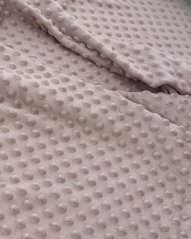 Zbytek metráže: Minky látka metráž – jemný plyš 380 g/m², šíře 160 cm, růžová