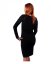 Breast-feeding dress Elena, long sleeves, black - Size: M/L