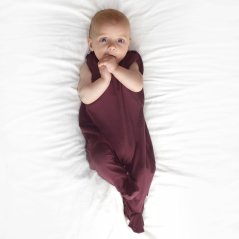 Kojenecké dupačky bavlněné, bordo