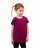 Girls’ T-shirt, short sleeve, cyklamen