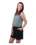 Linen women's shorts, black