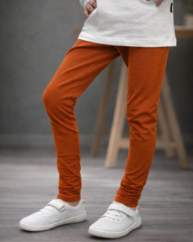 Detské legíny, škoricové