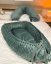 Baby nest for newborns – large MINKY design from birth, green